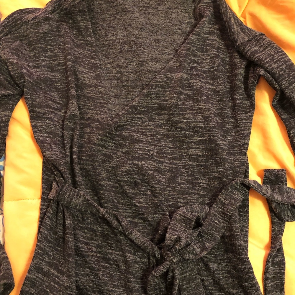 Wrap cardigan sweater